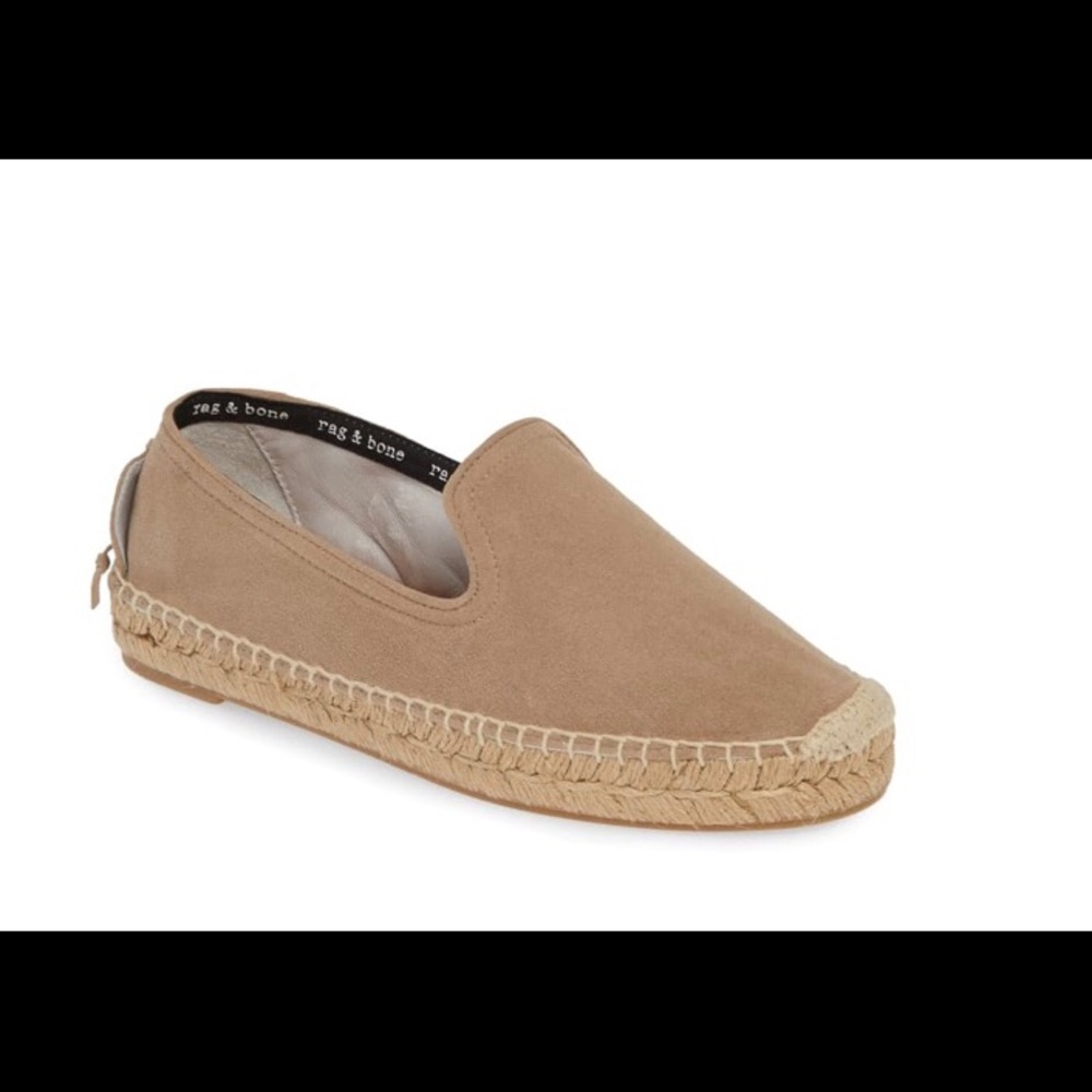 Rag And Bone Del Rey suede espadrille flat